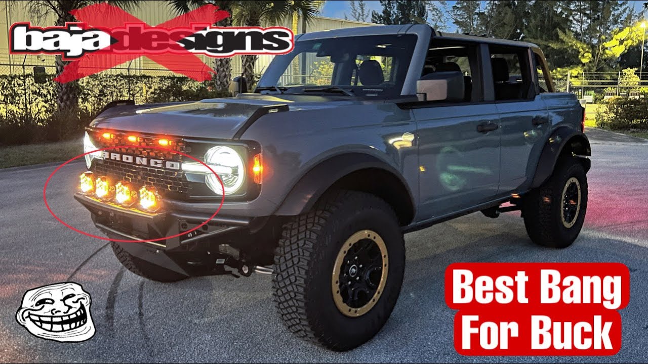 Cheap Off-Road LED Lights - Knock Off Baja Designs LP9 | 2022 Ford Bronco Bumper Lights