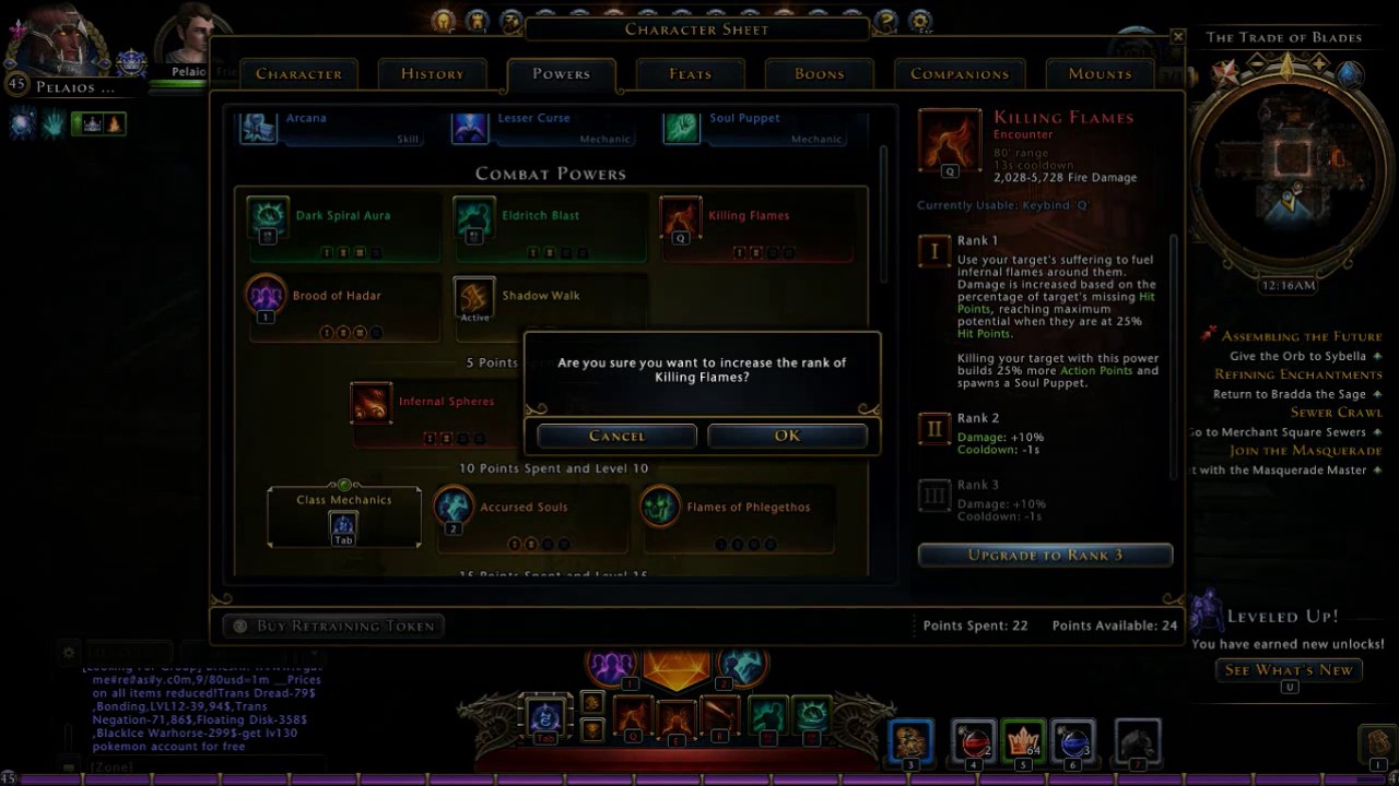 Neverwinter MOD 10 SCOURGE WARLOCK HELLBRINGER Under Level 50 Build