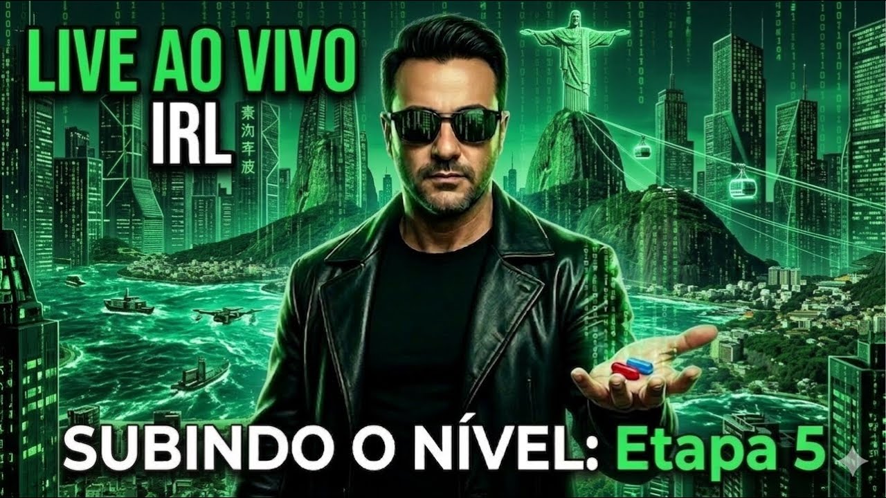 🟢 HACKEANDO OS CÉUS DO RIO: VOO DE DRONE + 5º ETAPA DO SETUP - LIVE AO VIVO IRL