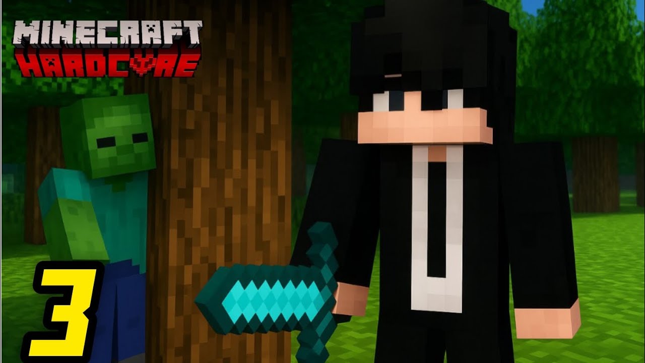 Minecraft hardcore lekin, men barcha moblarni to'playman ! Let's Play 3 