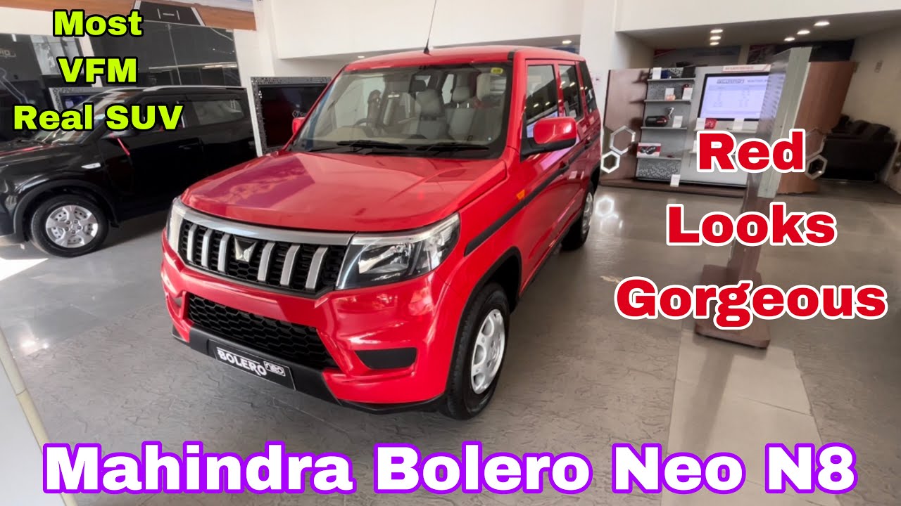 Updated Red Mahindra Bolero Neo N8 Mid Model review | Most Value for money Bolero Neo variant detail