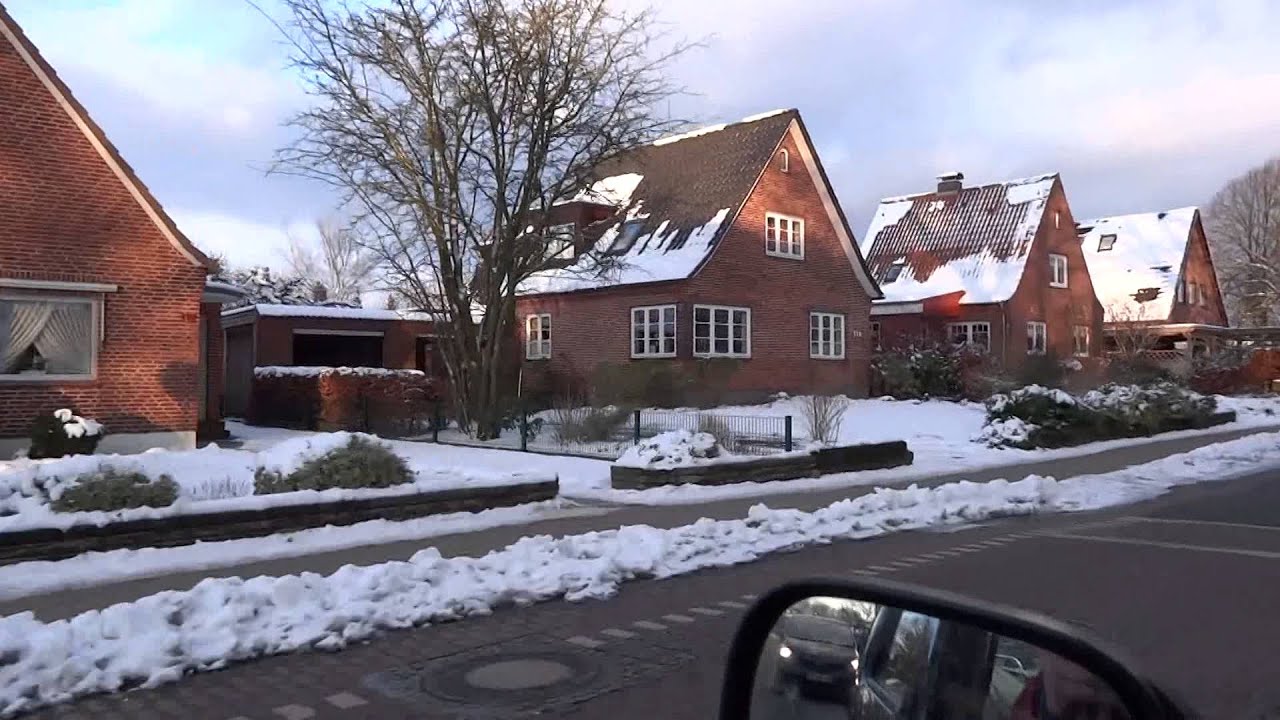 Süderstraße in Harrislee am 4. Februar 2015