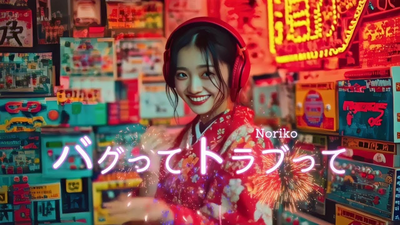 「バグってトラブって」／Noriko｜AI Music Video｜Cyber Enka