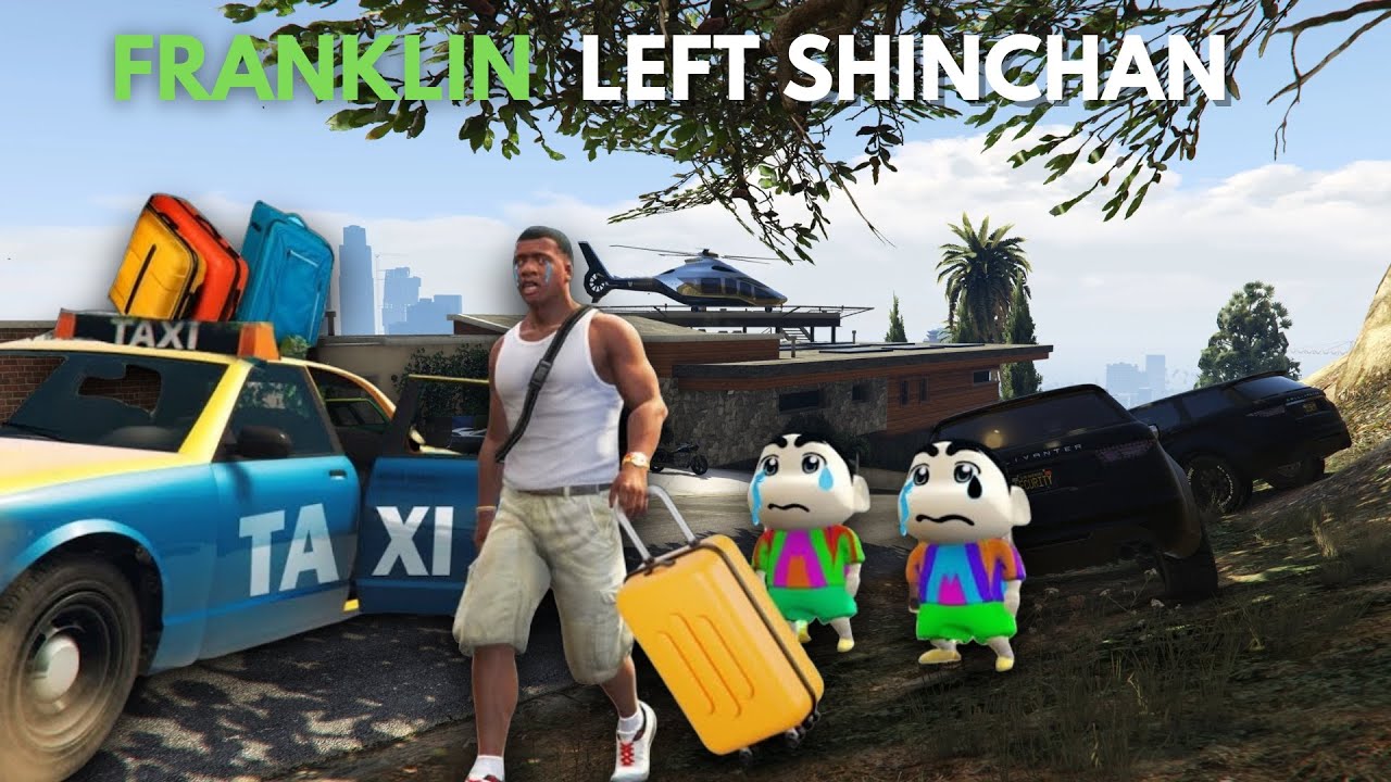 GTA 5 : Franklin Left House For Shinchan & Pinchan In Gta 5!
