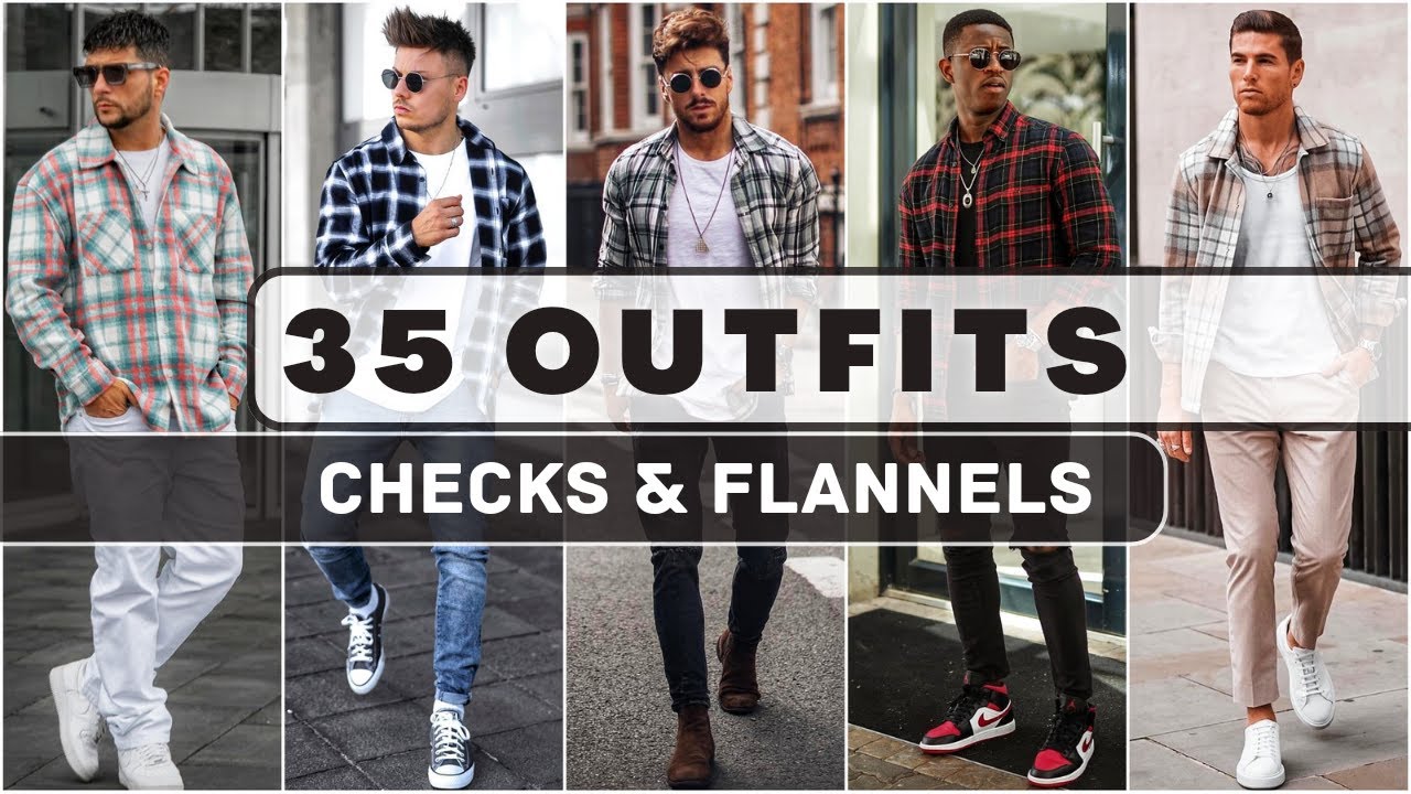 35 Ways to Style Checks / Flannel Shirts In Spring 2023 | Men's Fashion