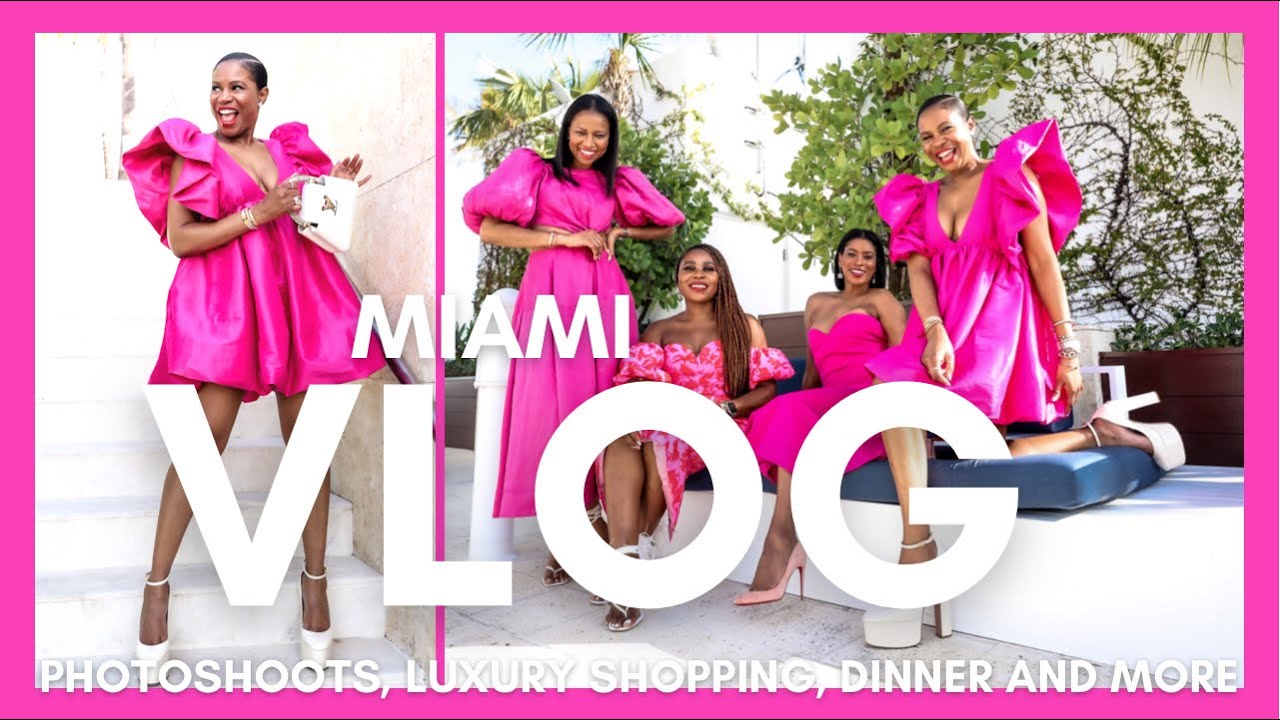 MIAMI VLOG - LUXURY SHOPPING, UNBOXING, DINNER, PHOTOSHOOTS AND MORE | AWED BY MONICA