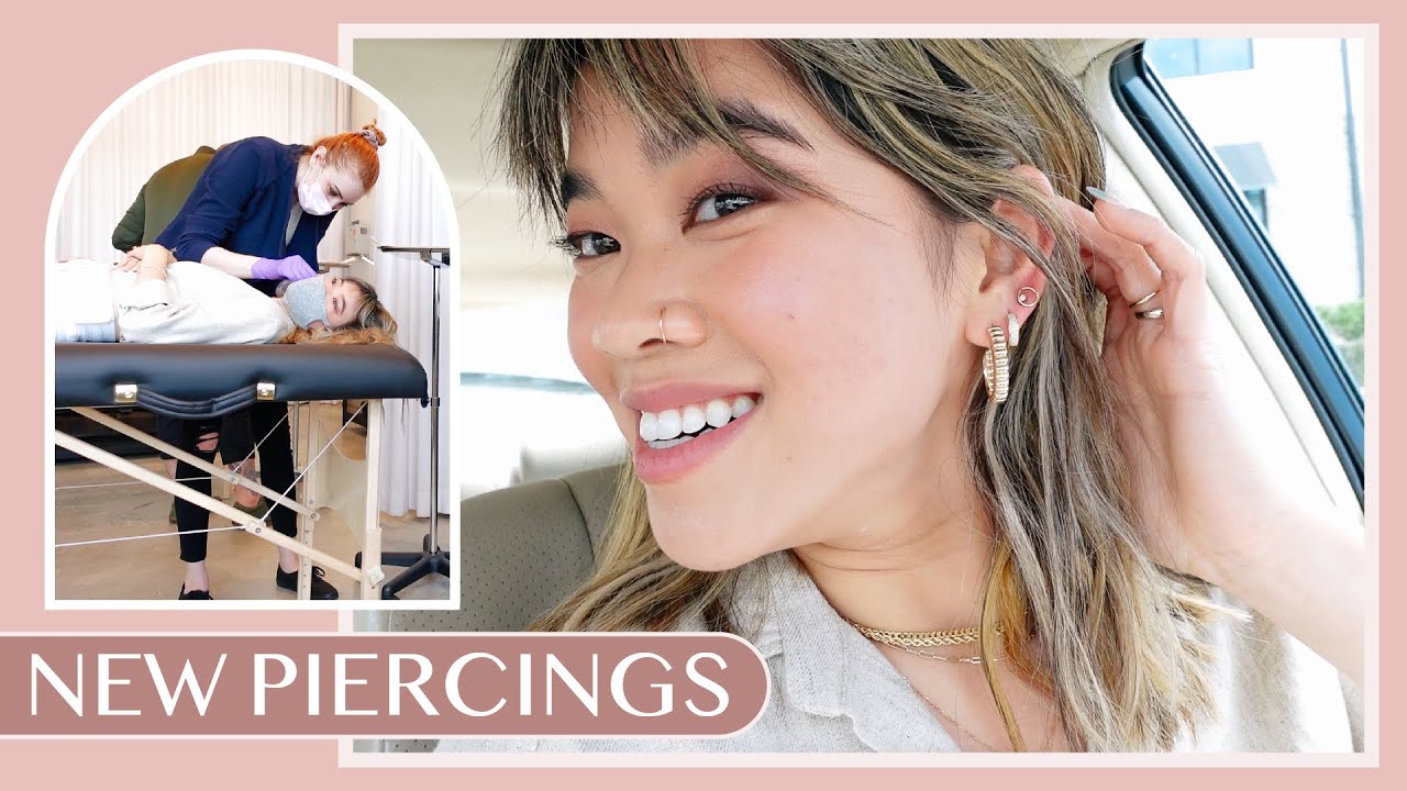 Come with me to get my ears pierced! New piercings & current breakfast I've been loving | Daily Vlog