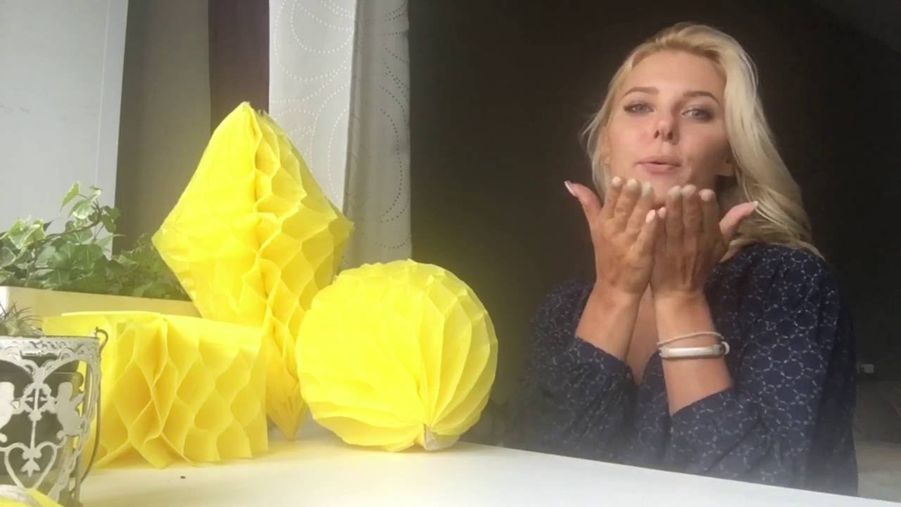Бумажный шар / кристалл (Шары-соты.. Бумажный декор из тишью) Paper decor