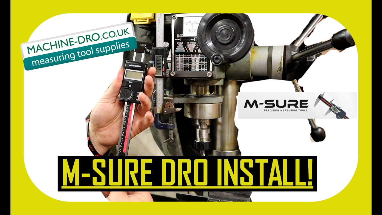 M-SURE/MACHINE DRO / Linear Scale Z Axis Milling Machine Install Round Column Milling Machine