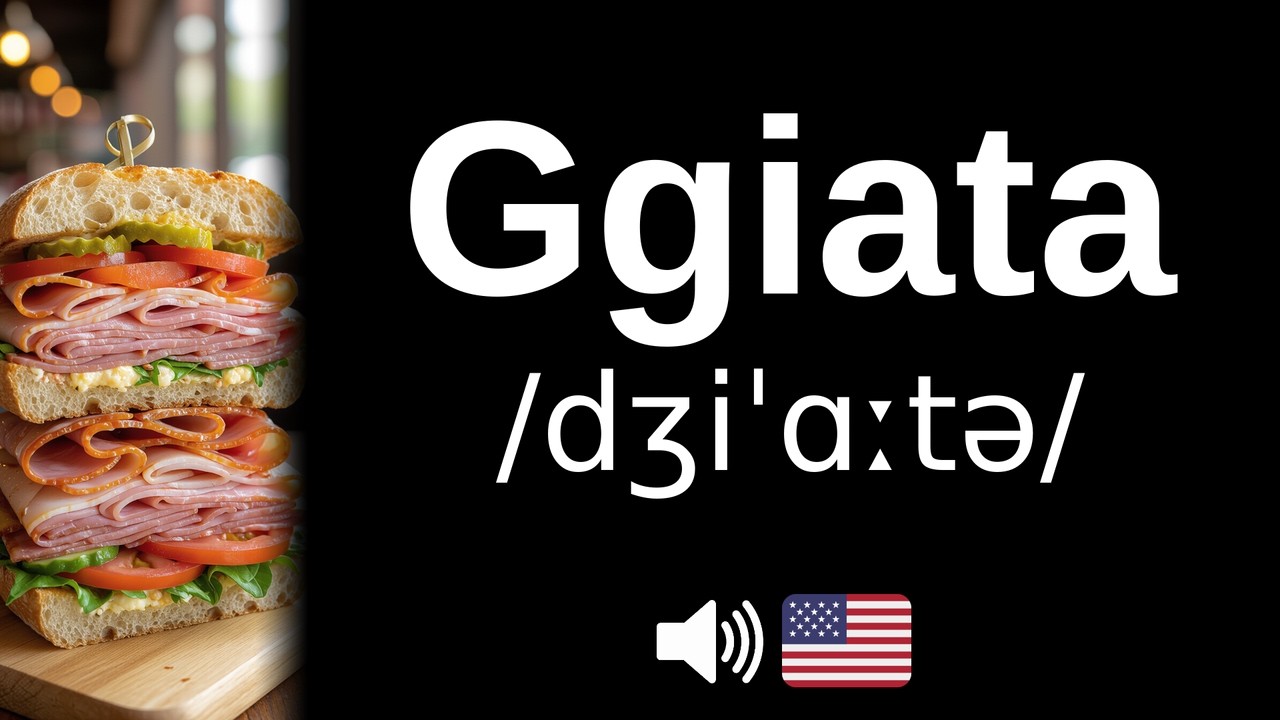 How to pronounce Ggiata (CORRECTLY!)