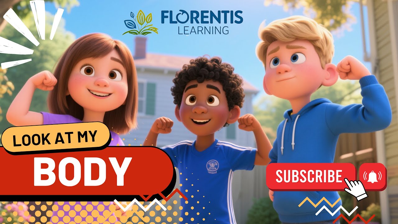 My Body Song | ESL Body Parts Song for Kids | Pre-A1 English Learning Song