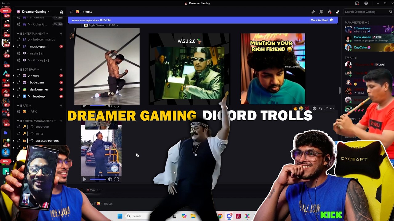DREAMER GAMING DISCORD TROLLS😂❤️ @DREAMERofficial #viral #trending #dreamergaming #dreamer