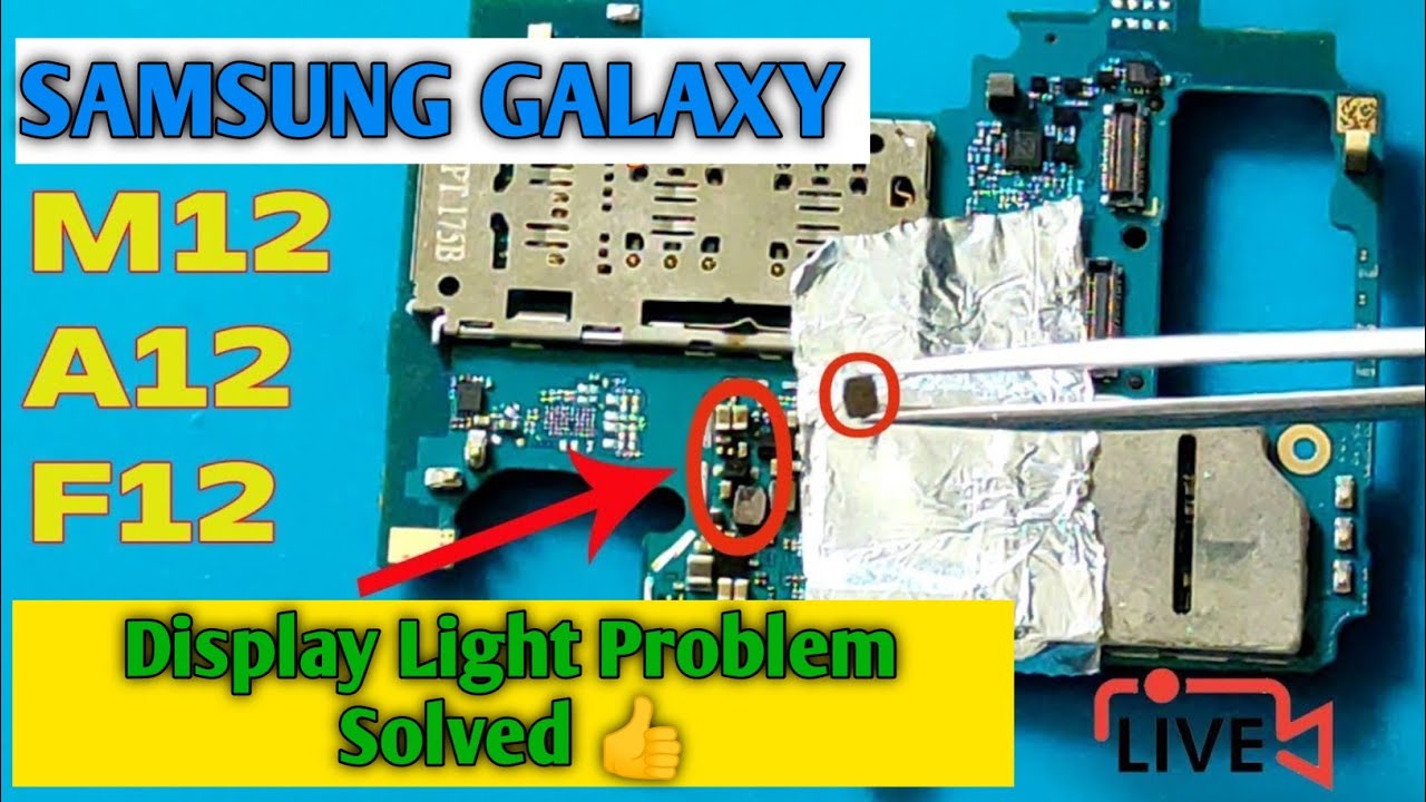 Samsung M12/A12 Display Light Solutions || Samsung A12 Display Light Problem