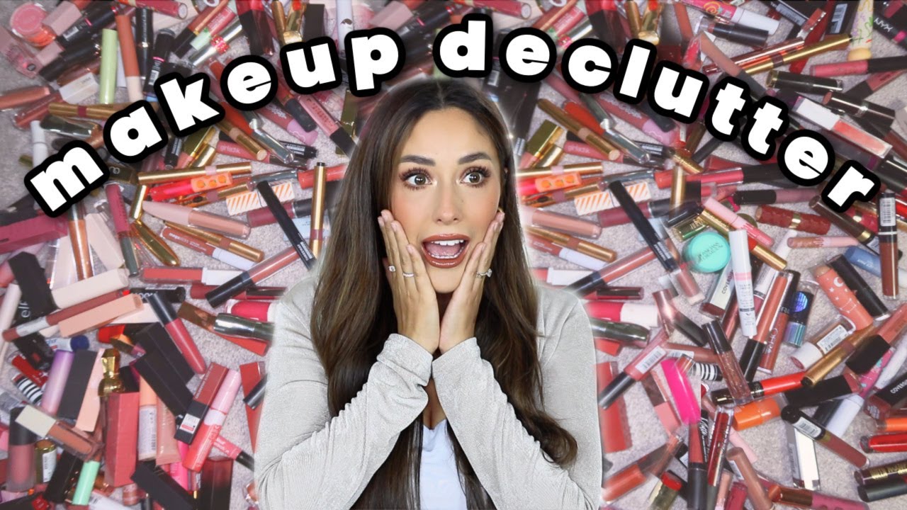 GETTING RID OF ALL MY MAKEUP | MAKEUP DECLUTTER 2023 EP 1 LIP PRODUCTS