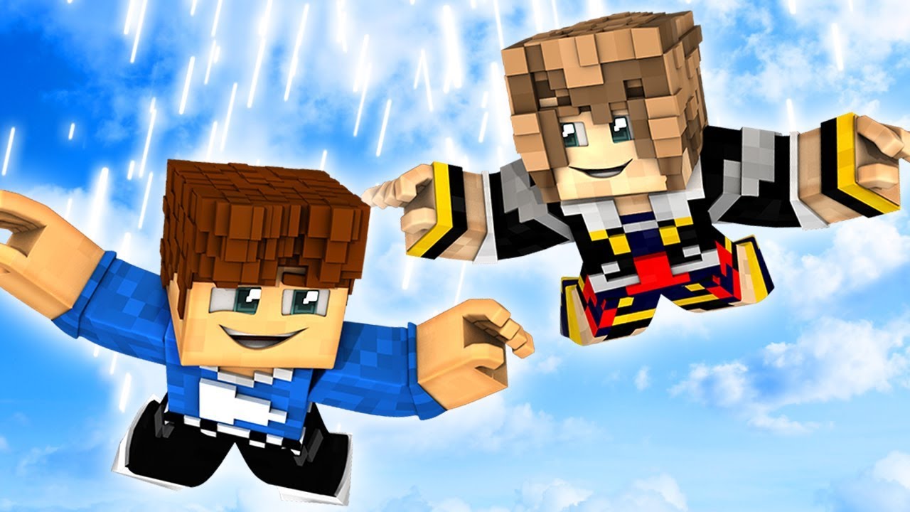 Minecraft MAIS on saute dans le VIDE ! (Aaaaahhh ... PLOUF ft. @Frigiel)