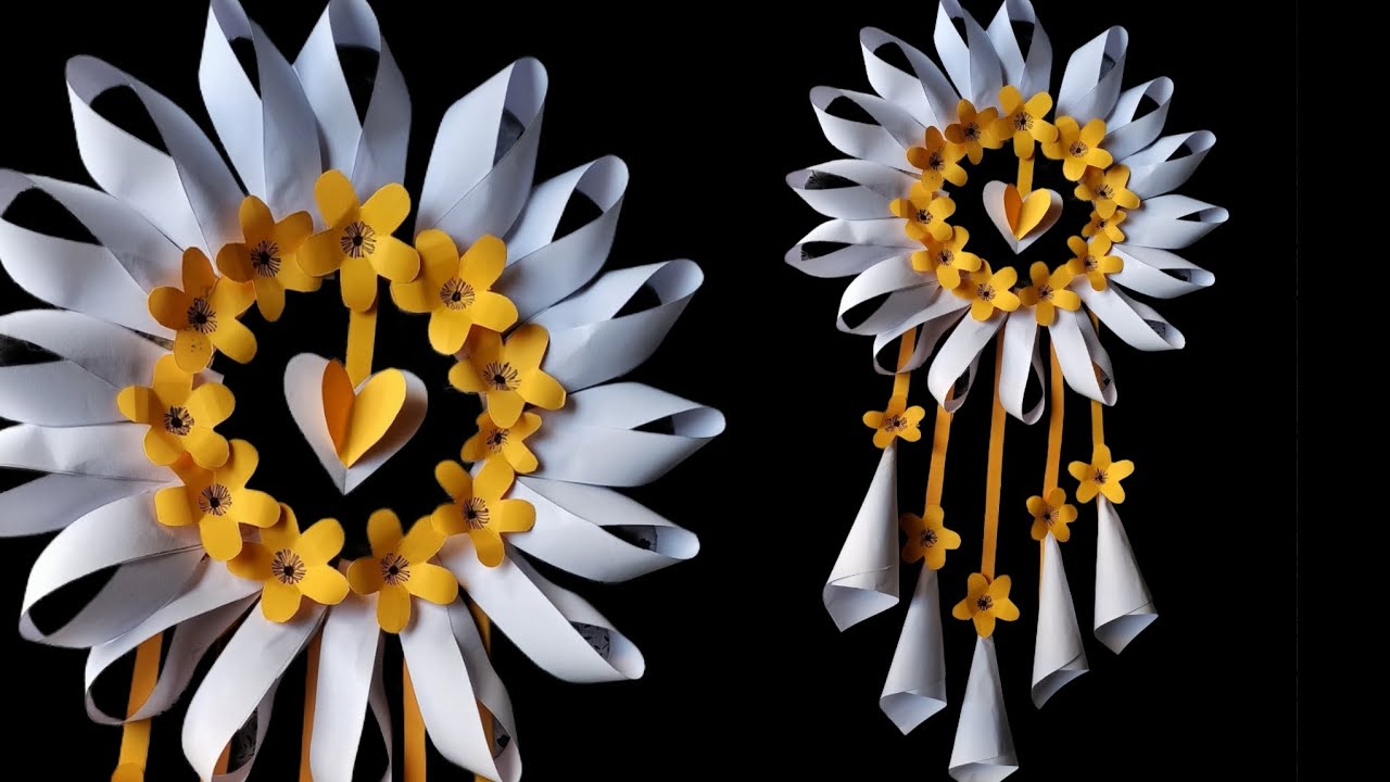 How to make beautiful paper craft | DIY Flower Making at home 