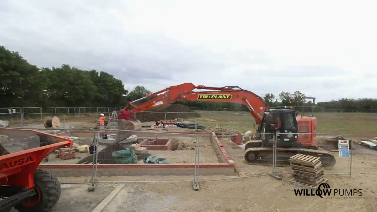 Sewage Pump Station Installation Timelapse