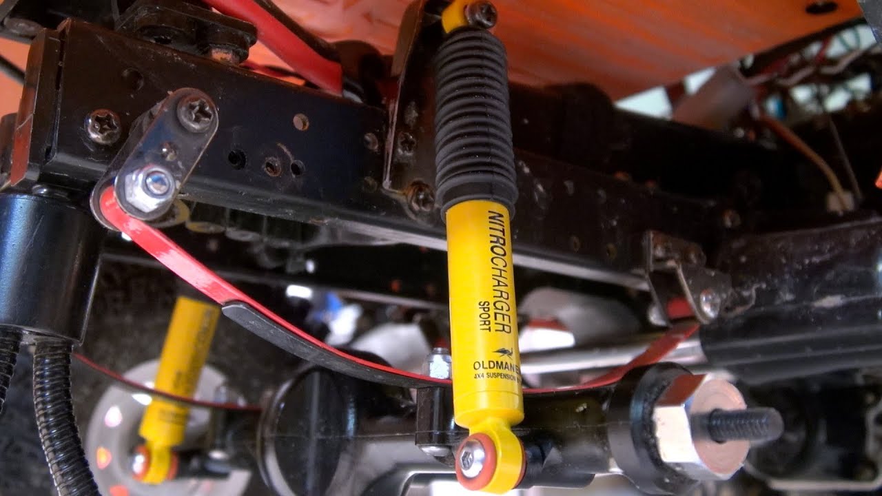 Old Man EMU Sport Shocks on Tamiya Toyota Hilux - Upgrade