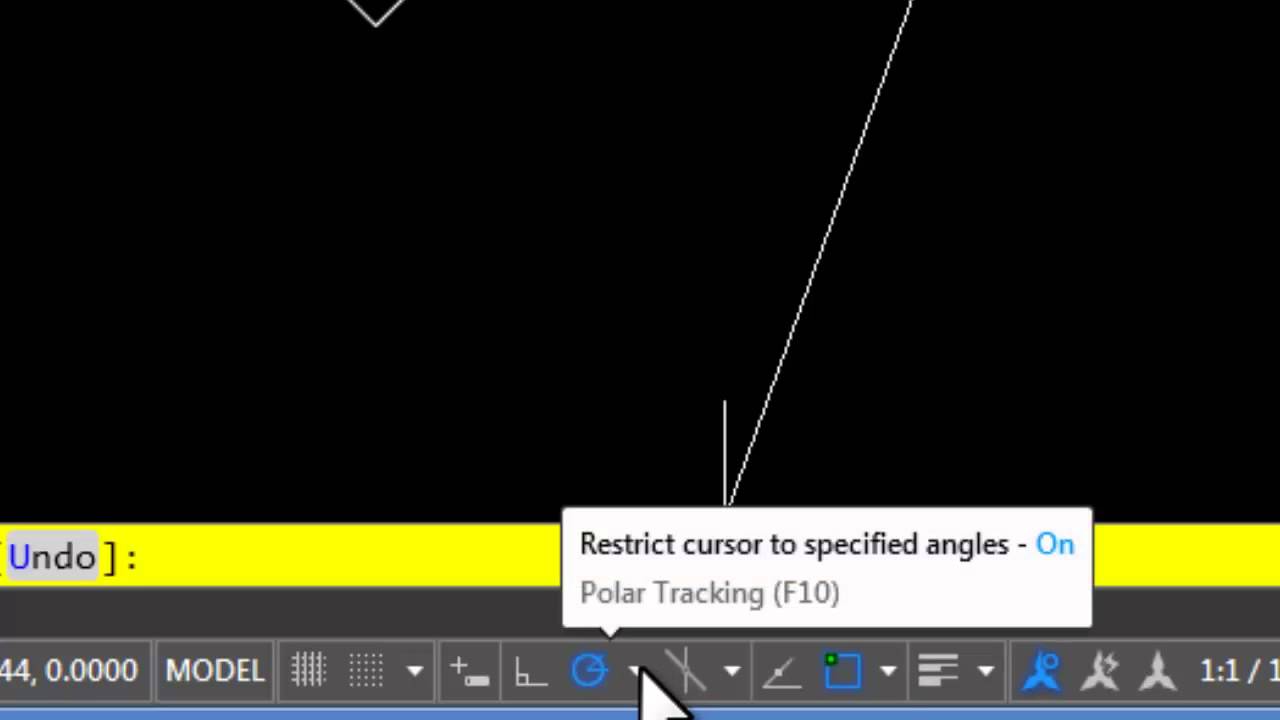 Setting Polar Tracking Angles in AutoCAD