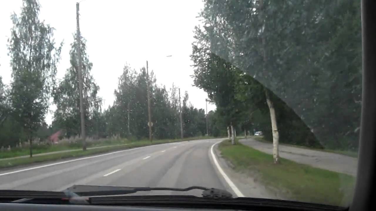 Sightseeingdrive in Konnevesi commune, Finland.MOV