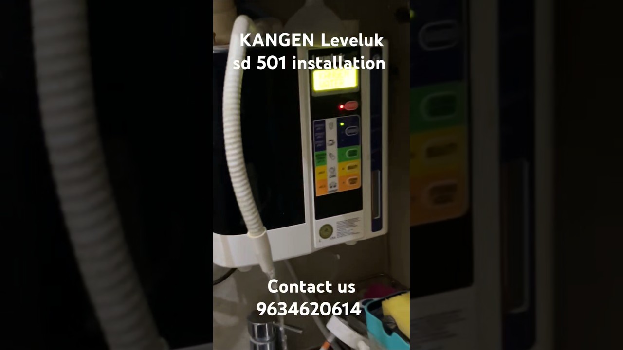kangen leveluk sd501 ionizer installation.  #kangen #leveluksd501 #alkalinewaterionizer #ionizer #h2