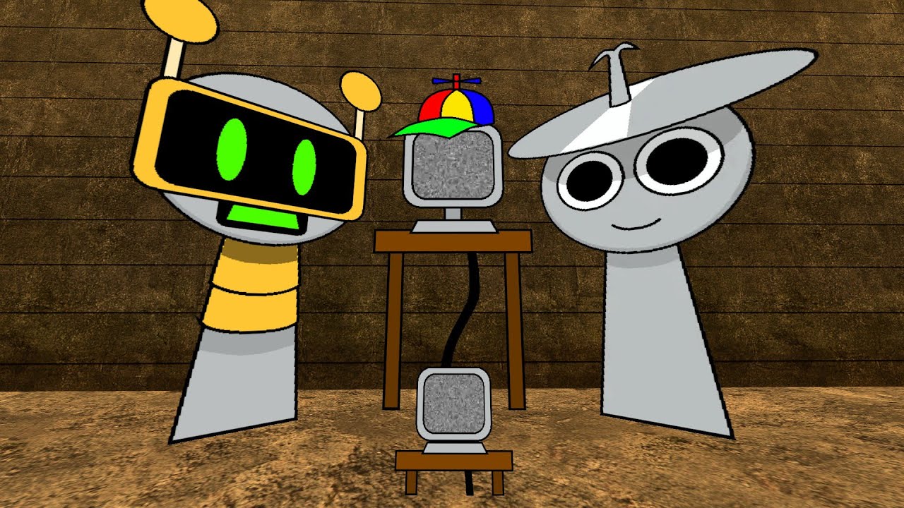 Fixing Puterbox and Mr. Fun Computer With Sprunki Clukr And Funbot's Help