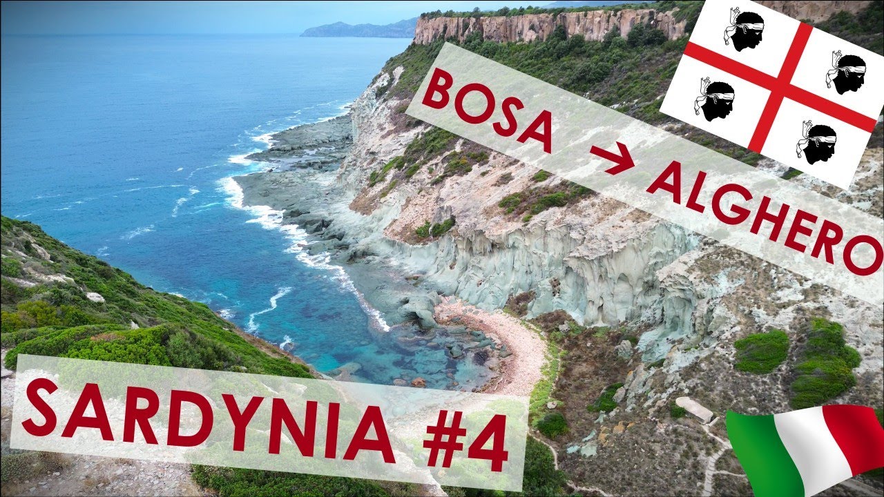 Trasa panoramiczna 🚗 - Z Bosa 🏰 przez Cane Malu 🌊 do Alghero 🌅 - deszczowa Sardynia VLOG #4