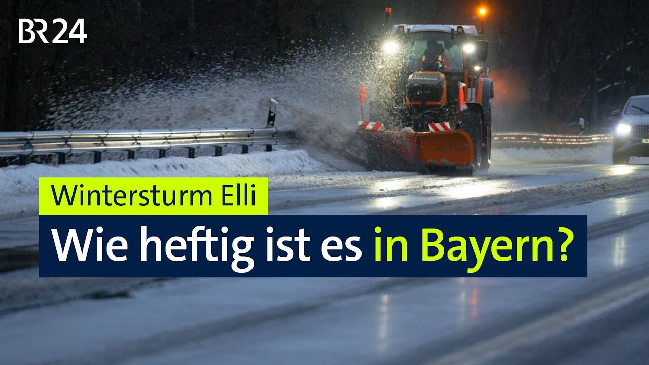 Wintersturm Elli &ndash; Wie heftig ist es in Bayern? | BR24live