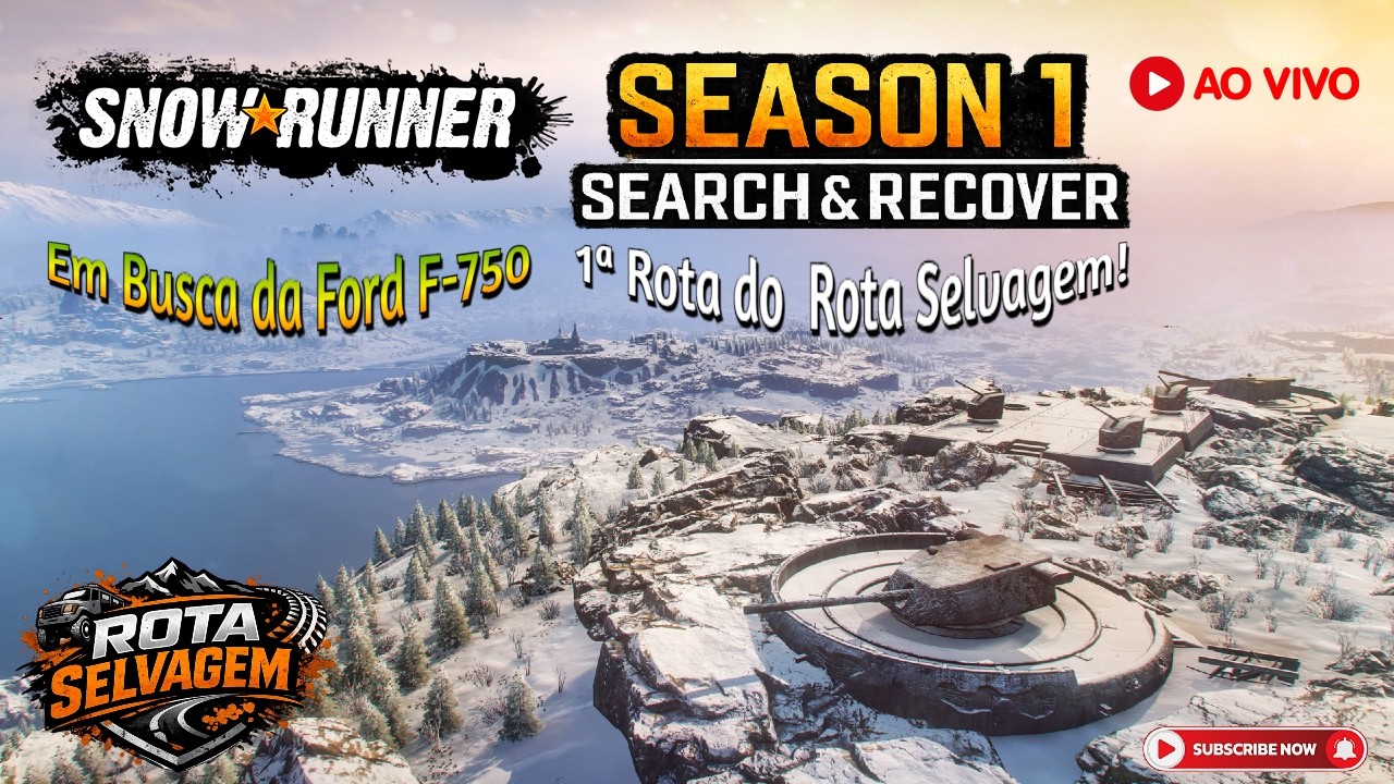 SnowRunner - Season 1: Search & Recover 👉 Em Busca da Ford F-750 ! 1ª Rota do  Rota Selvagem!