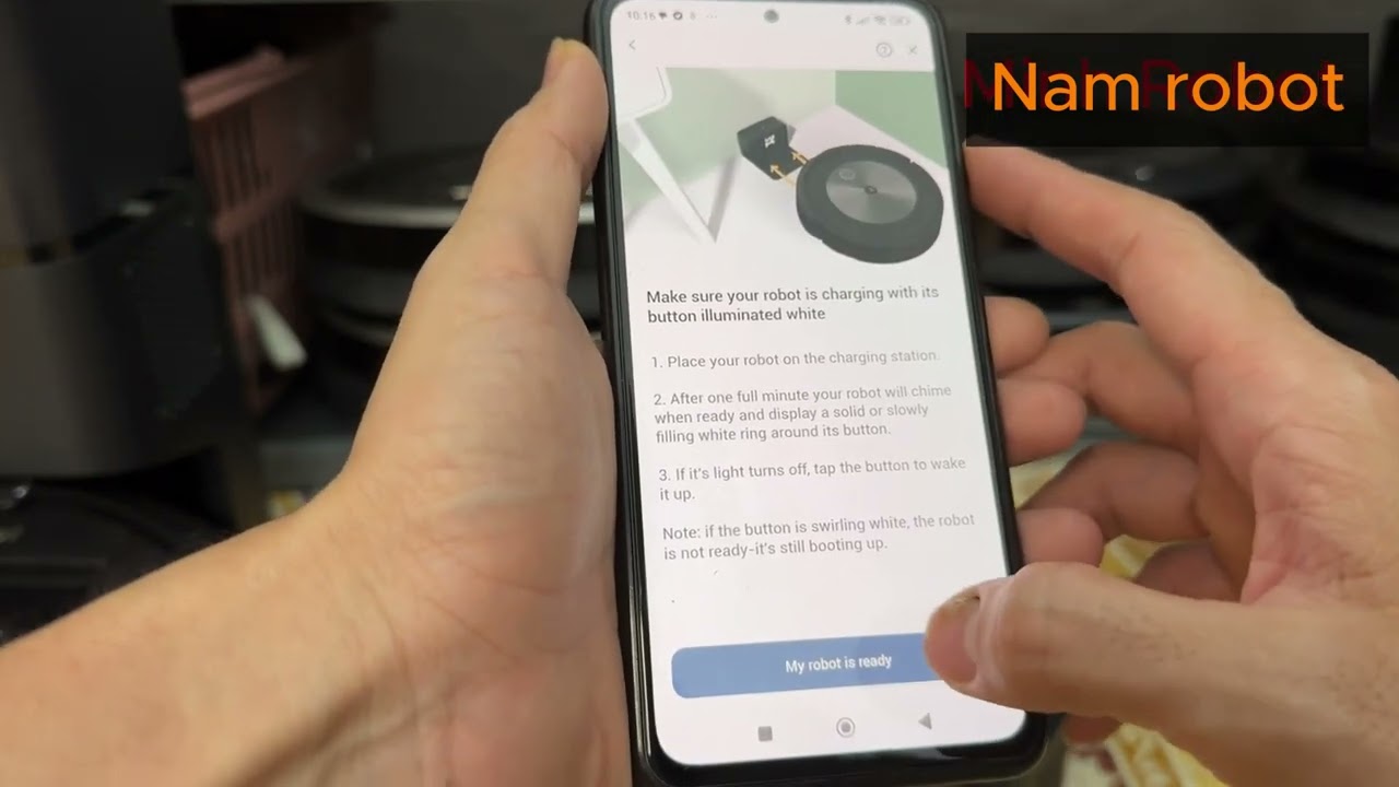 IROBOT ROOMBA J5 COMBO HƯỚNG DẪN CÀI ĐẶT APP IPHONE