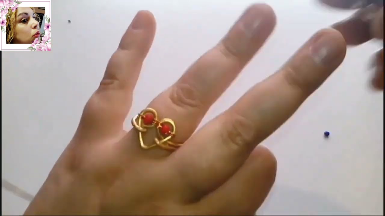 ANILLOS DE ALAMBRE EN FORMA DE CORAZÓN. Cámara rápida. #alambrismo #DYD #tutorialdealambrismo