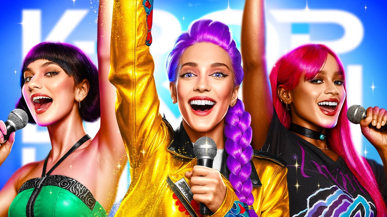 &iexcl;Cambio de imagen de Las Guerreras K-Pop! Rumi, Zoey y Mira se transforman en estrellas del K-Pop