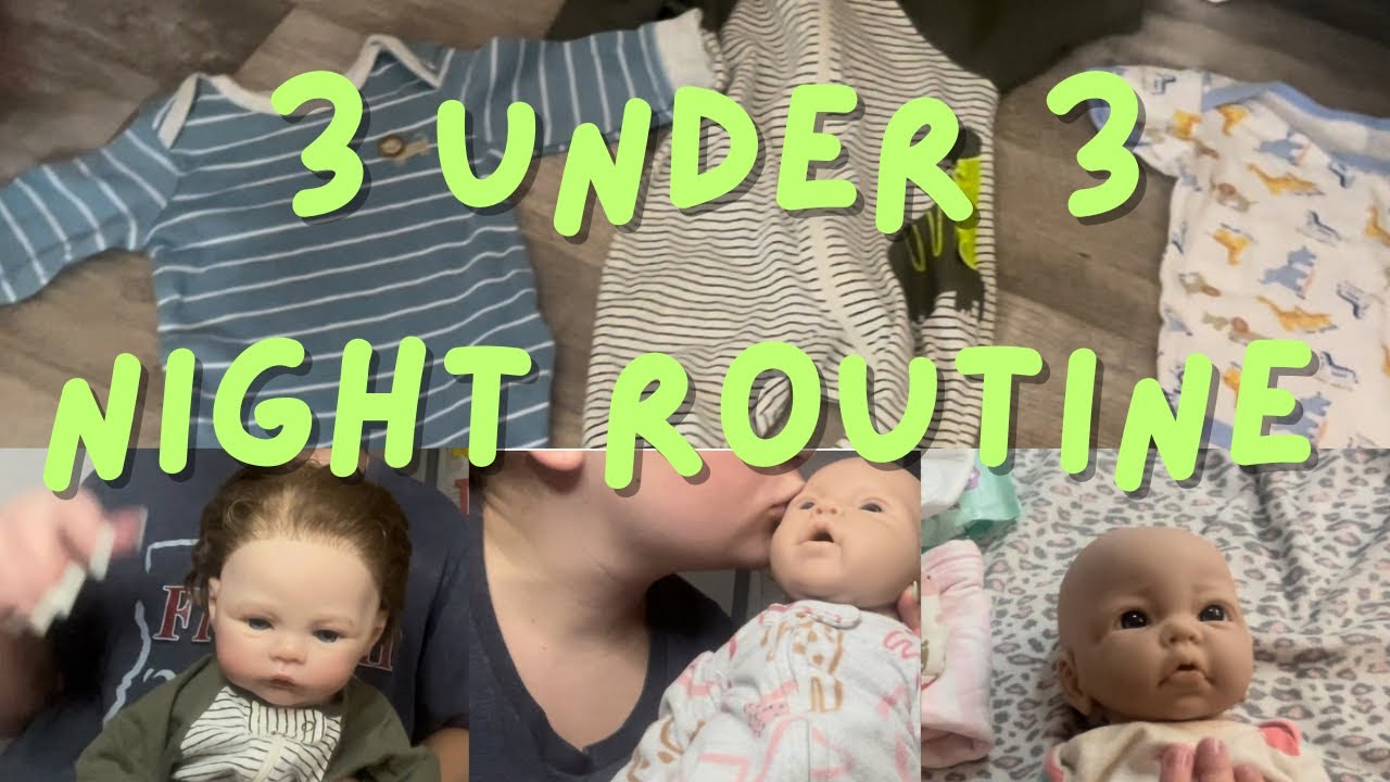 3 Under 3 Night Routine! 🍼 Mason, Paisley & London Bedtime with Carter and Ivy