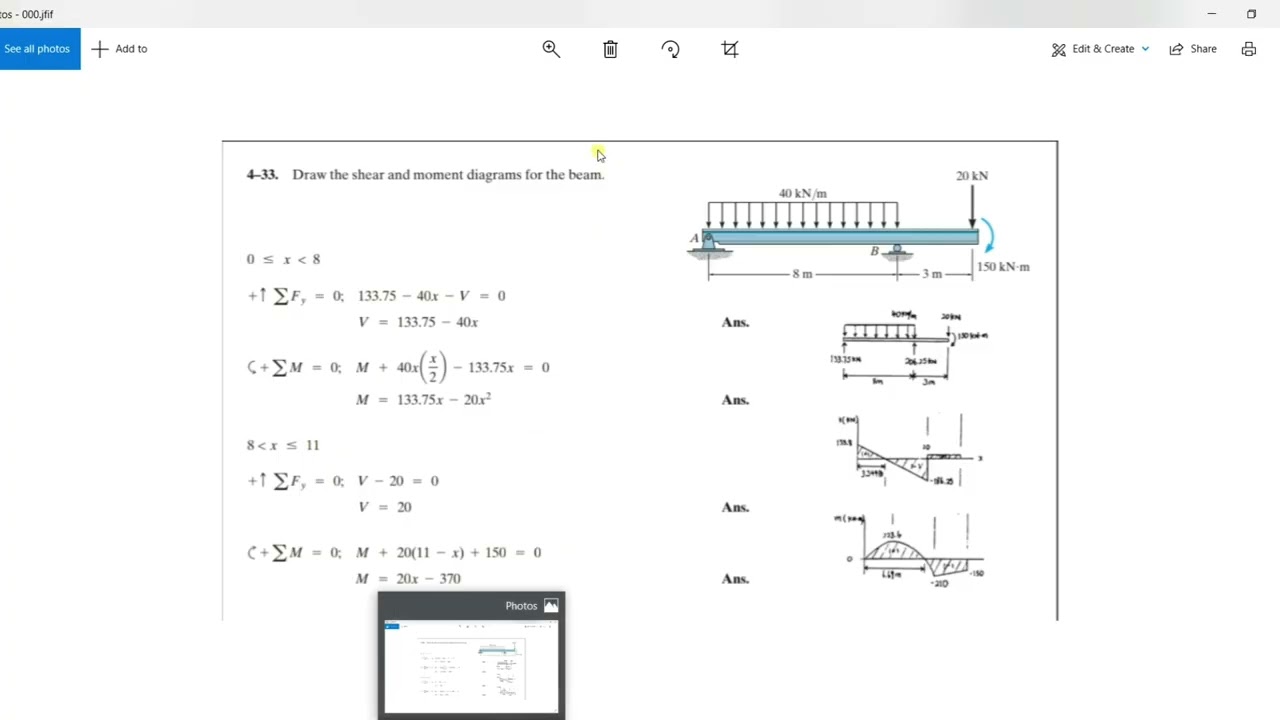 Analysis of beam using robot structure EX1