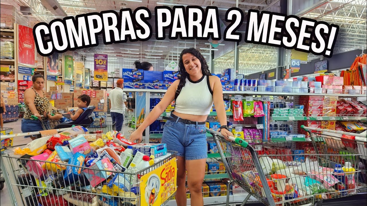 COMPRAS PARA DOIS MESES| OS PREÇOS AUMENTARAM| ATACADÃO- Aline Gomes