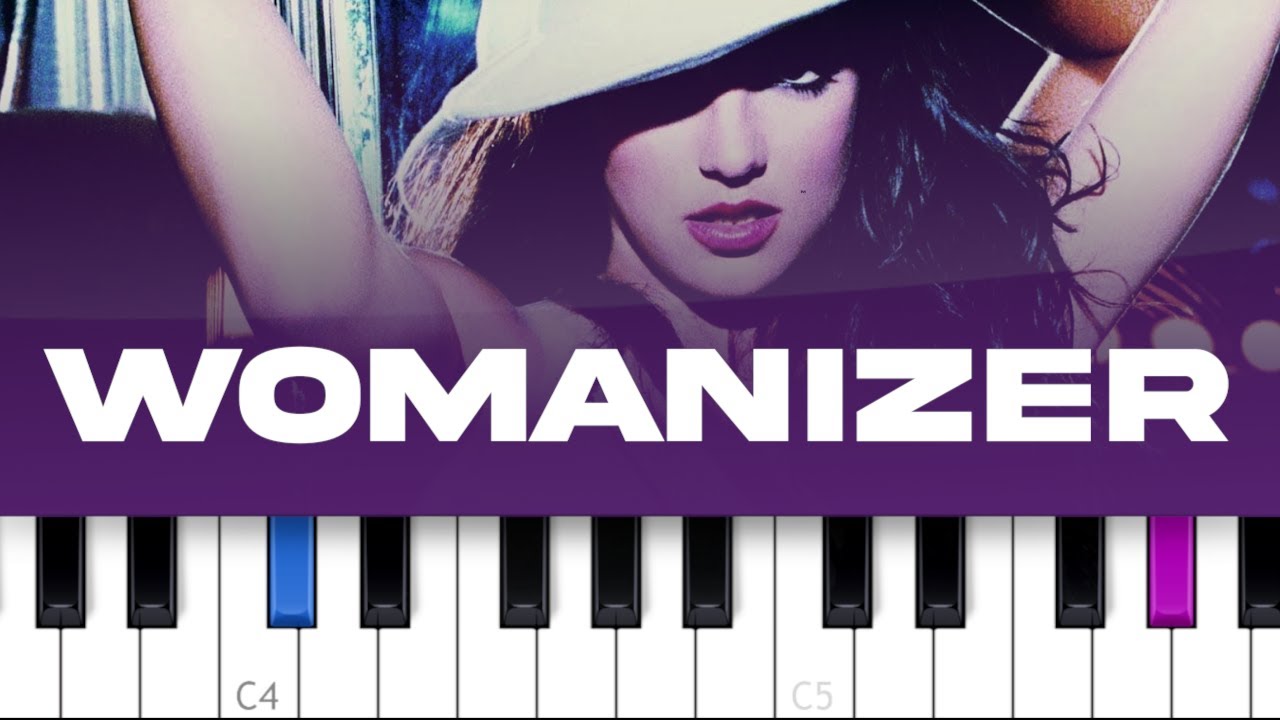 Britney Spears - Womanizer  (piano tutorial)