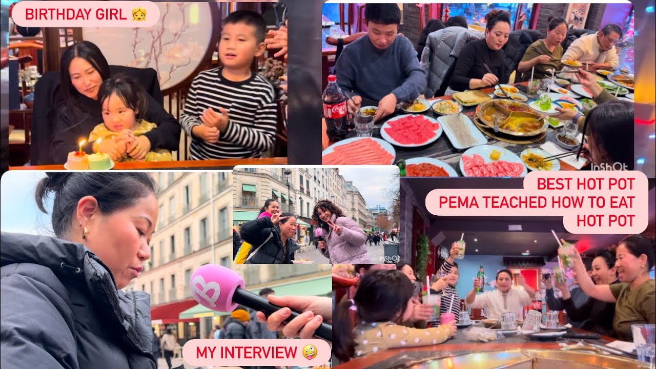 Celebrating PEMA ‘s birthday with grand hot pot 😘#lhakufamily #france 