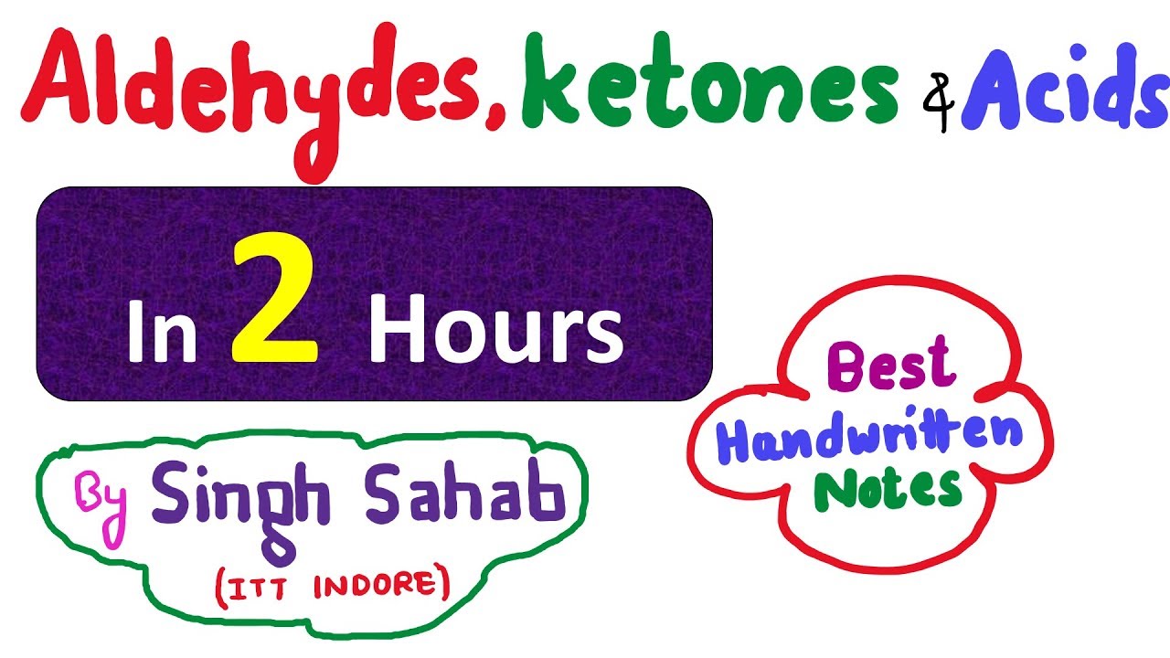 Aldehydes, Ketones & Carboxylic Acids  in one shot | Organic Chemistry class 12  NCERT | JEE NEET