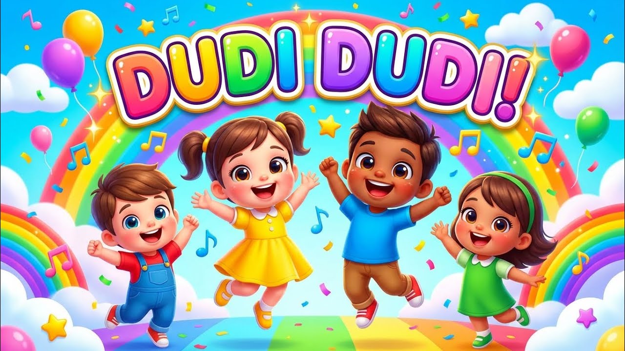 Dudi Dudi Dam Dam 💃 Kids Dance Song | Fun Nursery Rhymes & Animation for Toddlers