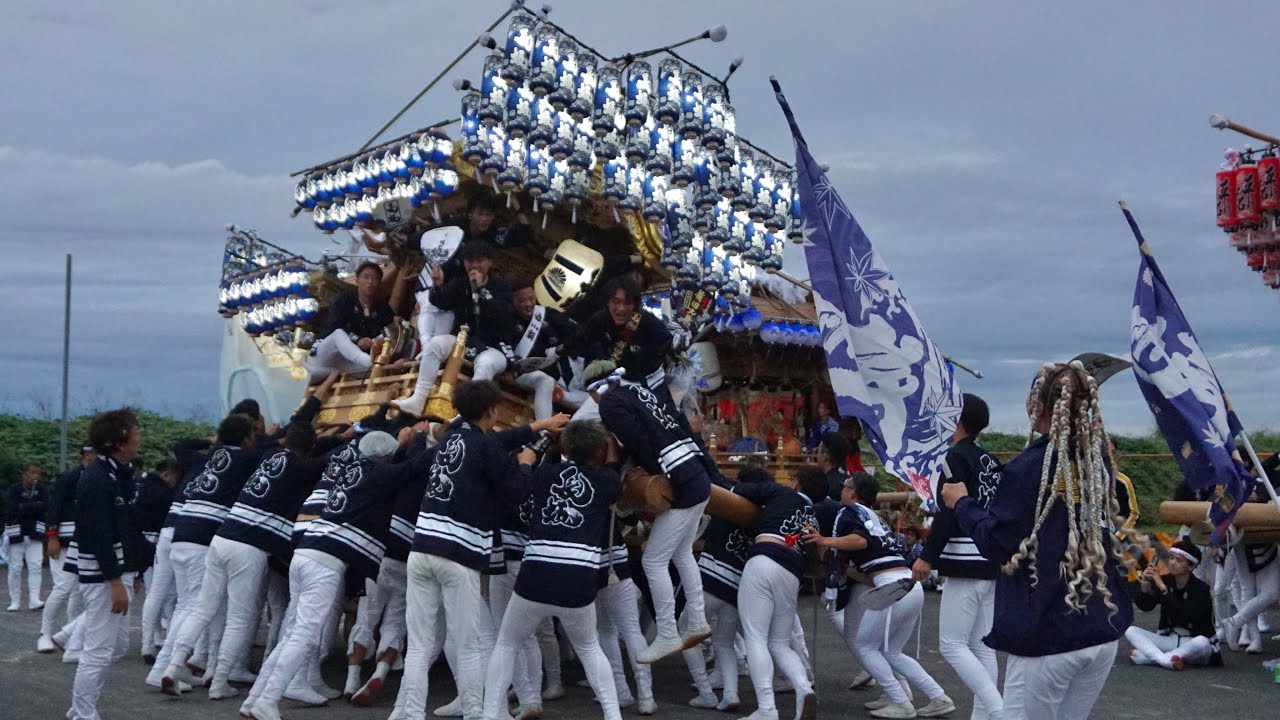 R7.10.19 長坂 でんでん サンヨーメディカルパレード 建水分神社秋祭り だんじり祭