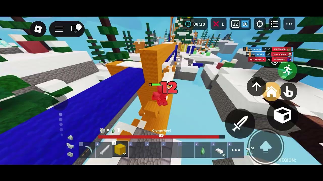 An alright Roblox bedwars gameplay