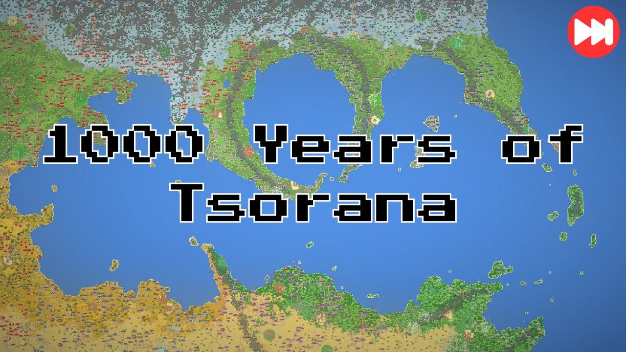 1000 Years of Tsorana | WorldBox Timelapse