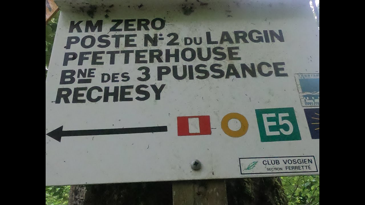 (146) Europa Fernwanderweg E5 von Oltingue über Liebsdorf, Rechesy nach Delle; zweiter Tag