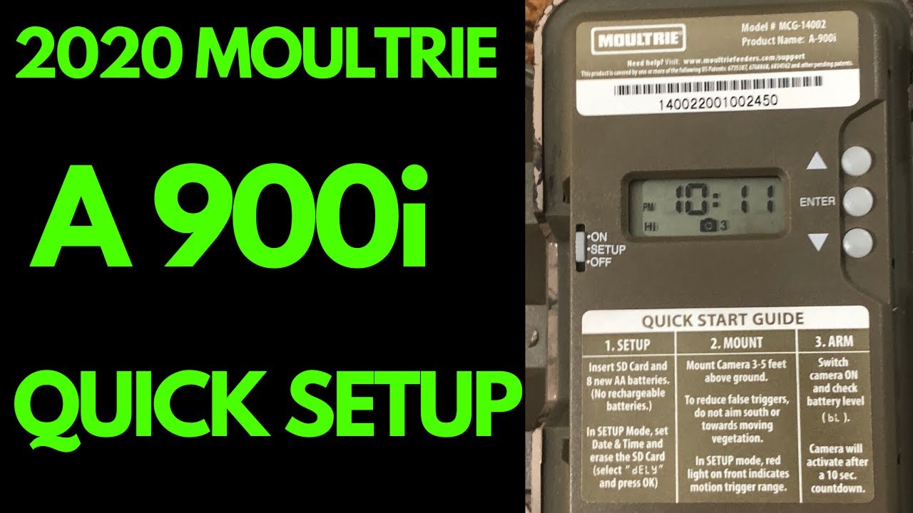 2020 MOULTRIE A 900i BUNDLE QUICK SETUP