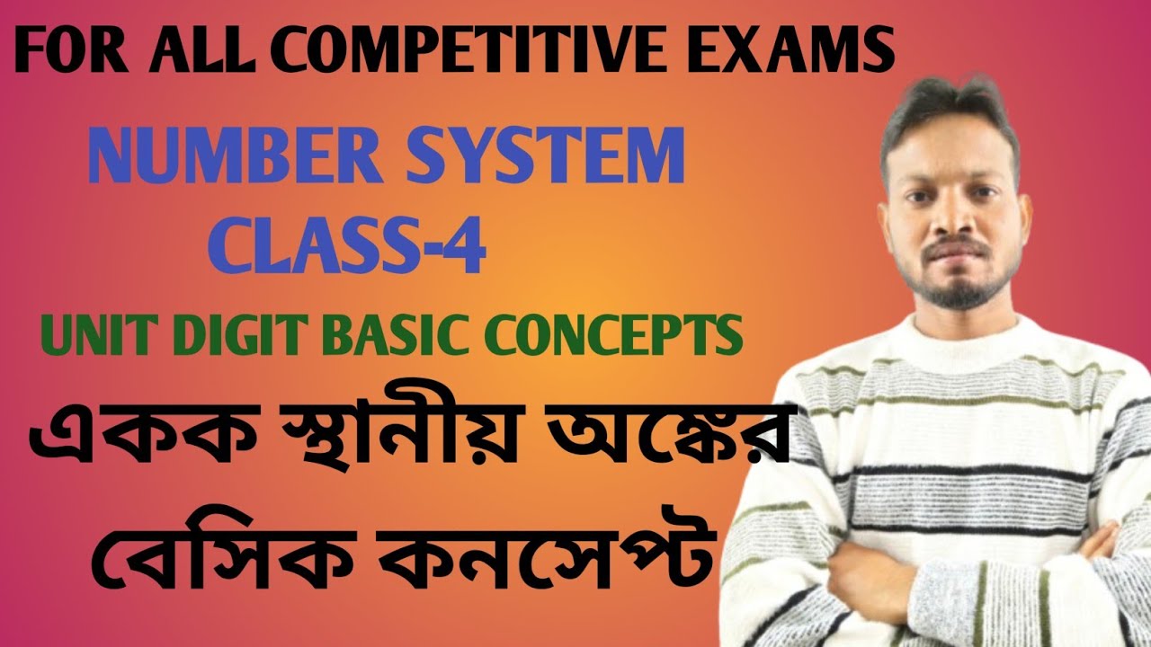 সংখ্যা পদ্ধতি ক্লাস-৪(একক স্থানীয় অঙ্কের বেসিক কনসেপ্ট)NUMBER SYSTEM CLASS-4@Kunalmathacademy-2026 