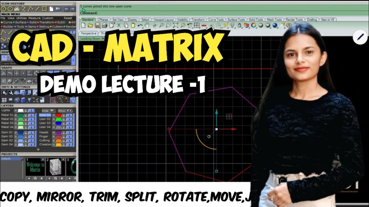 CAD-Transform tool full tutorial | Matrix Jewellery Design Demo Class| हिंदी में | 