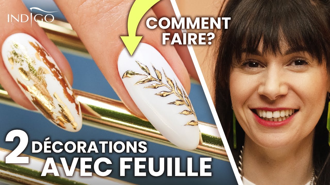 Comment appliquer foil nail art et feuille de transfert ongles sans colle! | Indigo Nails Français