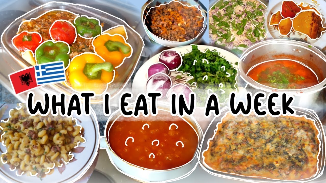 what I eat in a week pt2 🫒 (GREEK and ALBANIAN food) 🇬🇷🇦🇱🍲