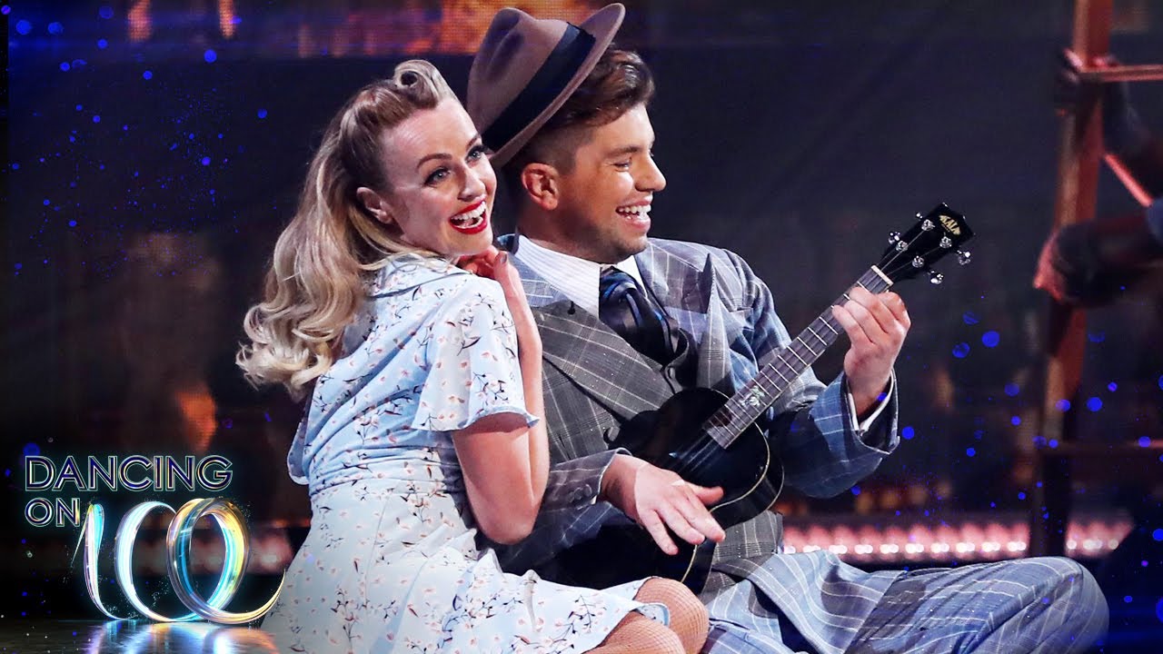 Watch Sonny Jay and Angela's fun Showcase skate to a George Formby medley | Dancing on Ice 2021