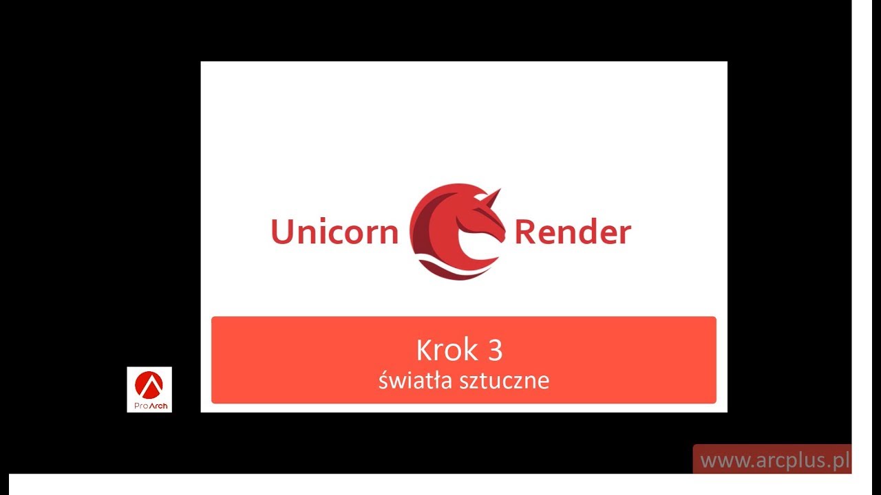 Unicorn Render Tutorial Lekcja 03 - Światła Sztuczne